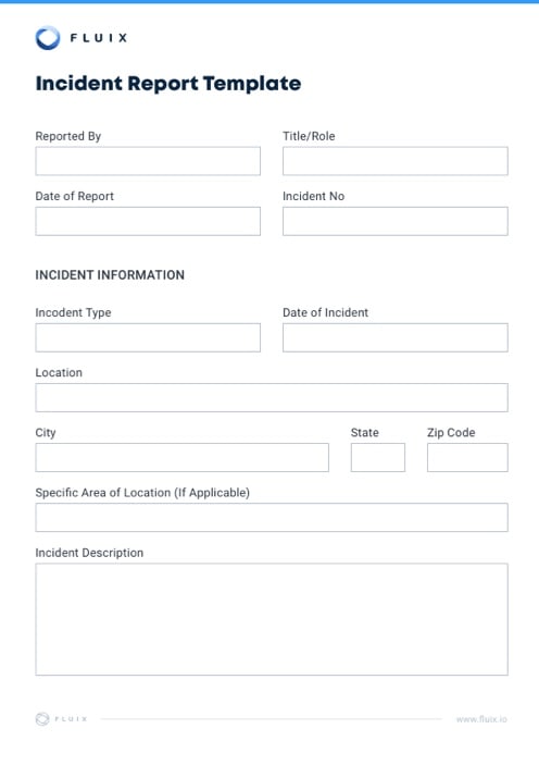 Incident Report Template