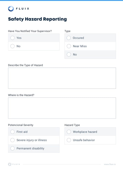 Hazard Identification and Assessment Checklist Template